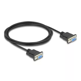   Delock D-Sub9-es, RS-232 soros kábel, anya-anya, 2 m (DL-86824)