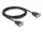 Delock D-Sub9-es, RS-232 soros kábel, anya-anya, 3 m (DL-86825)