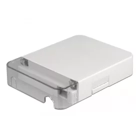   Delock Fehér száloptikai csatlakozódoboz falra szereléshez 1 db SC Simplex vagy LC Duplex-hez (DL-86844)