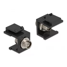   Delock Keystone modul, FC Simplex hüvely > hüvely fekete (DL-86851)