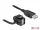 Delock Keystone modul, USB 2.0 A-csatlakozóhüvely 110  > USB 2.0 A-csatlakozóhüvely, kábellel fekete (DL-86869)