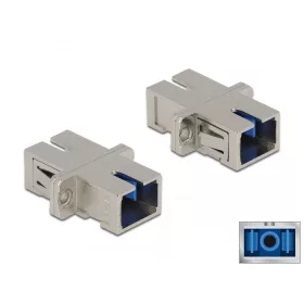   Delock SC optikai szálas csatlakozó Simplex anya - SC Simplex anya, egymódosú fém (DL-86872)