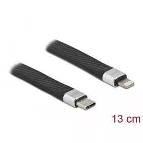   Delock FPC lapos csík kábel USB Type-C  - Lightning  iPhone , iPad  és iPod  készülékhez 13 cm (DL-86941)