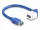 Delock Keystone modul USB kábel 5 Gbps A-típusú USB anya - A-típusú USB anya 90 -ban hajlított 20 cm, kék (DL-86964)
