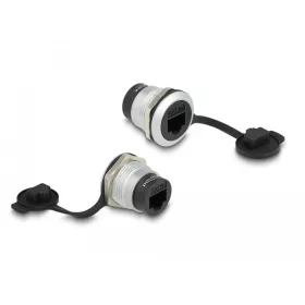   Delock RJ45 Cat.6A beépített csatlakozó porvédelmet biztosító fedéllel (DL-86968)