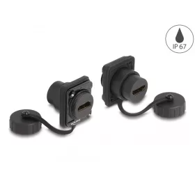   Delock D-típusú Modul HDMI-A anya   HDMI-A anya védő fedéllel IP67 por- és vízvédelem (DL-86972)