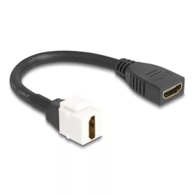   Delock Keystone modul HDMI kábel anya - anya 8K 60 Hz 20 cm, fekete (DL-86973)