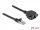 Delock Hálózat bővítő kábel S/FTP RJ45 apa - RJ45 anya Cat.6A, 25 cm hosszú, fekete (DL-86998)