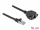 Delock Hálózat bővítő kábel S/FTP RJ45 apa - RJ45 anya Cat.6A, 50 cm hosszú, fekete (DL-86999)