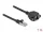 Delock Hálózat bővítő kábel S/FTP RJ45 apa - RJ45 anya Cat.6A, 1 m hosszú, fekete (DL-87001)