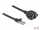Delock Hálózat bővítő kábel S/FTP RJ45 apa - RJ45 anya Cat.6A, 2 m hosszú, fekete (DL-87002)