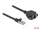 Delock Hálózat bővítő kábel S/FTP RJ45 apa - RJ45 anya Cat.6A, 3 m hosszú, fekete (DL-87003)
