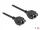 Delock Hálózat bővítő kábel S/FTP RJ45 anya - RJ45 anya Cat.6A, 1 m hosszú, fekete (DL-87009)