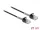 Delock Görbítés védelemmel ellátott kábel RJ45 apa - RJ45 apa Cat.6A, 25 cm hosszú, fekete (DL-87014)