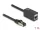 Delock hálózati hosszabbítókábel RJ45 csatlakozó az RJ45 jackhez Cat.8.1 S/FTP 1 m fekete (DL-87105)