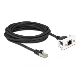   Delock Cat.6A hálózat kibővítő kábel Easy 45 modulhoz S/FTP RJ45 apa - RJ45 anya, 2 m, fekete (DL-87112)