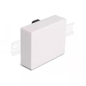  Delock 4 x SC Simplex vagy LC Duplex optikai rostkapcsoló doboz DIN sínhez fehér (DL-87141)