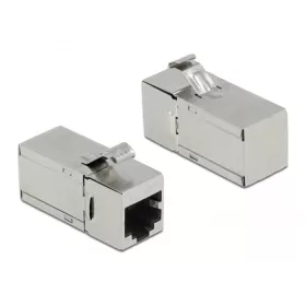   Delock Keystone modul, RJ45-aljzat - RJ45-aljzat, Cat.6A, 90 fokos szögű (DL-87142)