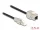 Delock Kábel RJ45 dugasz terepen szerelhető Keystone Module RJ45 aljzathoz Cat.6A 50 cm (DL-87204)