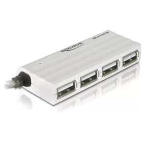   Delock külső HUB USB 2.0 (4 porttal), 480 Mbps, fehér (DL-87445)
