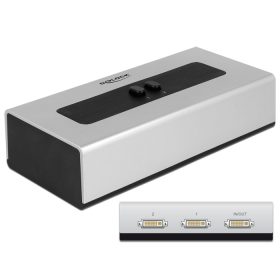   Delock 2 portos manuális, kétirányú DVI-kapcsoló (DL-87664)