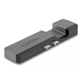   Delock Dokkoló állomás MacBook Pro / MacBook Air Thunderbolt  4 -hez 5K Resolution / 100 W PD / 10 Gbps Hub / LAN / Audio tulajdonságokkal (DL-87757)