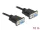 Delock Soros RS-232 D-Sub 9 kábel anya - anya null modem vékony csatlakozó kerettel - CTS / RTS auto (DL-87783)
