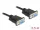 Delock Soros RS-232 D-Sub 9 kábel anya - anya null modem vékony csatlakozó kerettel - CTS / RTS auto (DL-87788)