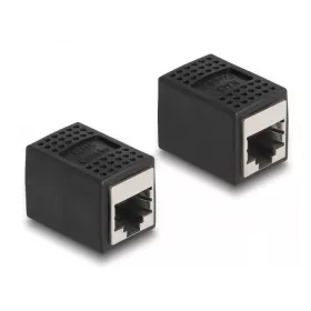   Delock Adapter RJ45 anya - RJ45 anya Cat.6A, fekete (DL-87796)