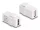 Delock Keystone modul, USB 2.0 A-csatlakozóhüvely > USB 2.0 A-csatlakozóhüvely, fehér (DL-87830)
