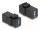 Delock Keystone modul, USB 3.0 A-csatlakozóhüvely > USB 3.0 A-csatlakozóhüvely, fekete (1:1) (DL-87831)