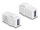 Delock Keystone modul, USB 3.0 A-csatlakozóhüvely > USB 3.0 A-csatlakozóhüvely fehér (1:1) (DL-87832)