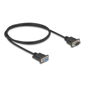  Delock D-Sub9-es, RS-232 soros kábel, anya-apa, 1 m (DL-87833)