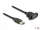 Delock SuperSpeed USB 5 Gbps (USB 3.2 Gen 1) A-típusú USB kábel apa-anya 1 m panel-csatlakozójú fekete (DL-87855)