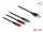Delock 30 cm hosszú, USB töltő kábel 3 az 1 A-típusú apa 2 x Lightning -, es USB Type-C  csatlakozáshoz (DL-87881)