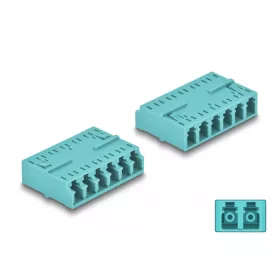  Delock Optikai szál kapcsolódás HD LC Hexaplex anya - LC Hexaplex anya vízszínű (DL-87927)