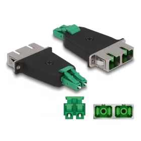   Delock Optikai szál hibrid párosító LC Duplex apa - SC Duplex anya zöld (DL-87946)