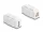 Delock Keystone modul A-típusú USB 2.0 anya   B-típusú USB 2.0 anya, mindkét oldalával beépíthető, fehér színű (DL-87951)