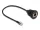 Delock RJ12 kábel apa - RJ12 anya beszereléshez 30 cm, fekete (DL-87955)