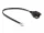 Delock RJ10 kábel apa - RJ10 anya beszereléshez 30 cm, fekete (DL-87956)
