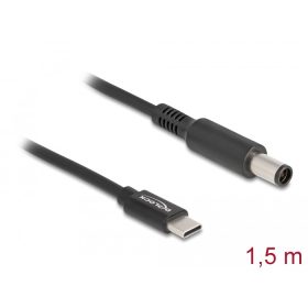   Delock Laptop töltőkábel USB Type-C  apa - Dell 7,4 x 5,0 mm apa (DL-87975)