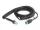 Delock Tekercselt kábel RJ50 apa   PoweredUSB apa 12 V 3 m fekete (DL-87995)