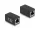 Delock Adapter RJ45 anya - RJ45 anya Cat.6, fekete (DL-88003)