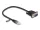 Delock Kábel RJ45 apa - soros RS-232 D-Sub 9 apa, 30 cm, fekete (DL-88008)