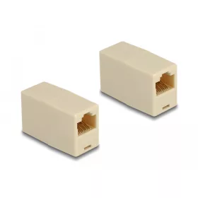 Delock Adapter RJ45 anya - RJ45 anya UTP bézs (DL-88034)