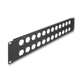   Delock 19  D-típusú patch panel 24 portos 2U fekete (DL-88055)