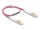 Delock Üvegszálas optikai kábel LC Duplex - LC Duplex egyszerű többszörös, OM4 hajlított, 0,5 m (DL-88086)