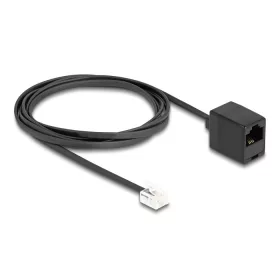   Delock Telefonkábel RJ11 apa - RJ45 anya, fekete, 2 m (DL-88093)