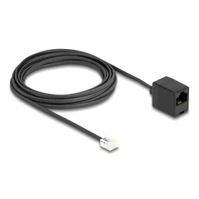   Delock Telefonkábel RJ11 apa - RJ45 anya, fekete, 5 m (DL-88095)