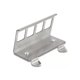   Delock Keystone fém rögzítőelem 4 porton DIN-sínhez (DL-88140)